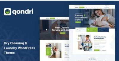 Qondri Dry Cleaning & Laundry Services Wordpress Theme