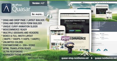 Quasar – WordPress Theme with Animation Builder