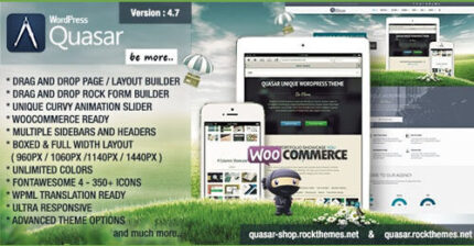 Quasar – WordPress Theme with Animation Builder