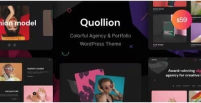 Quollion Colorful Agency & Portfolio WordPress Theme
