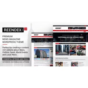 Reendex Broadcast News Magazine WordPress Theme