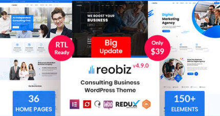 Reobiz – Consulting Business WordPress Theme