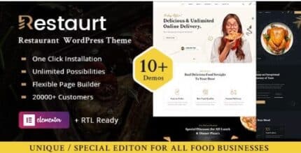 Restaurt - Restaurant WordPress Theme