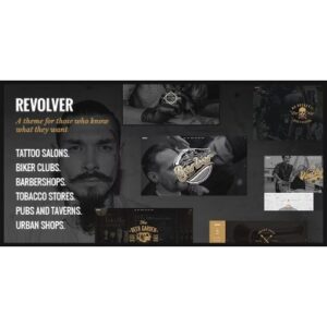 Revolver Tattoo Studio and Barbershop Theme