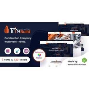 RinBuild Construction Building Company WordPress Theme + RTL