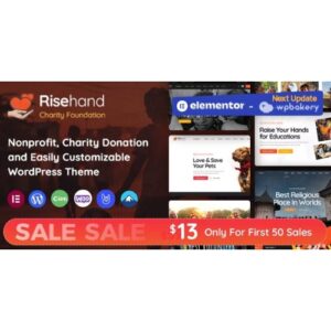RiseHand Charity & Donation WordPress Theme