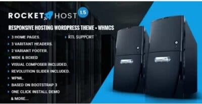 RocketHost Responsive Hosting WordPress Theme + WHMCS