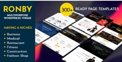 Ronby | 6 Niche Business Multi Purpose WordPress Theme