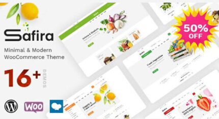 Safira – Food & Organic WooCommerce WordPress Theme