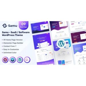 Samu SaaS / Software WordPress Theme
