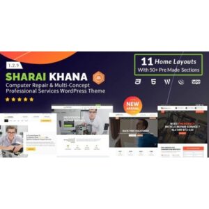 Sharai Khana Computer Repair & Multi Concept Professional Services WordPress Theme