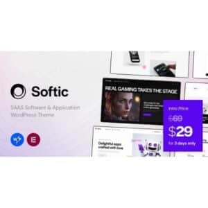 Softic SAAS Software & Application WordPress Theme