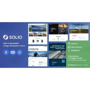 Solio Solar & Renewable Energy WordPress Theme