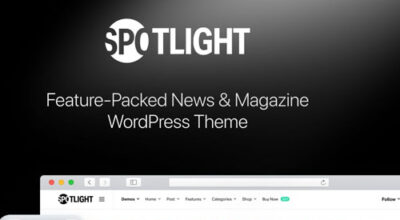 Spotlight – Feature Packed News & Magazine WordPress Theme