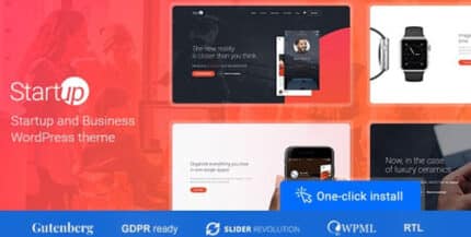 Startup Company – WordPress Theme for Business & Technology