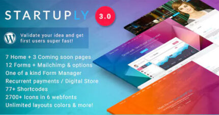 Startuply — Multi-Purpose Startup Theme