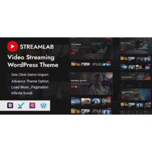 Streamlab Video Streaming WordPress Theme