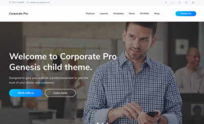 StudioPress Corporate Pro Genesis WordPress Theme