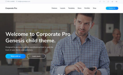 StudioPress Corporate Pro Genesis WordPress Theme