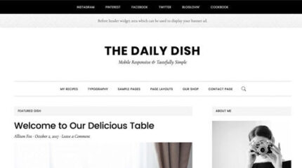 StudioPress Daily Dish Pro Genesis WordPress Theme