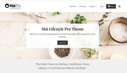 StudioPress Mai Lifestyle Pro Genesis WordPress Theme