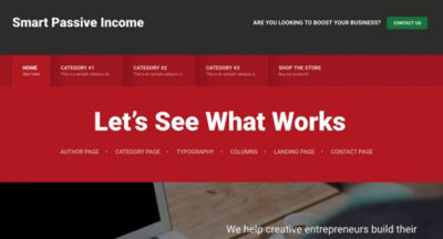StudioPress Smart Passive Income Pro Genesis WordPress Theme