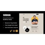 Subhan - Personal Portfolio/CV WordPress Theme