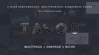 Talos – Creative Multipurpose WordPress Theme