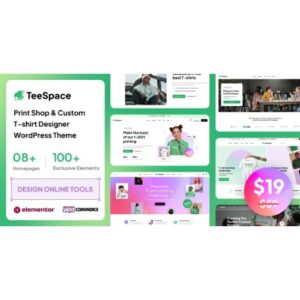 TeeSpace Print Custom T shirt Designer WordPress theme