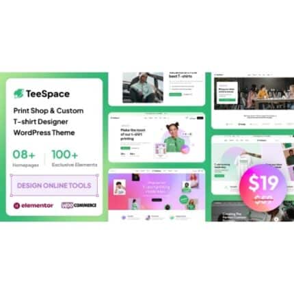 TeeSpace - Print Custom T-shirt Designer WordPress theme