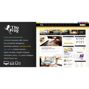 The Frog = Creative News / Blog Magazine & Front end Submission WP Theme