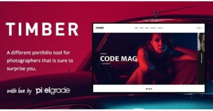 TIMBER – An Unusual Photography WordPress Theme