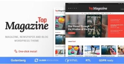Top Magazine Blog and News WordPress Theme