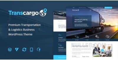 Transcargo Transportation WordPress Theme for Logistics