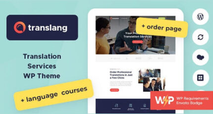 Translang | Translation Services & Language Courses WordPress Theme