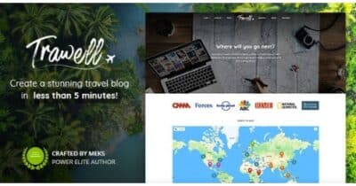 Trawell Travel Blog WordPress Theme