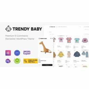 Trendy Baby Children and Kids Store WordPress Theme