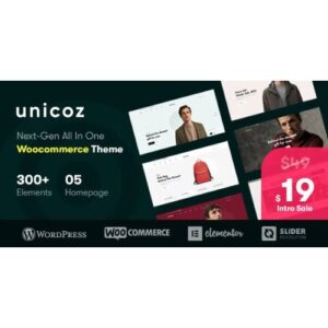 Unicoz Elementor WooCommerce Theme