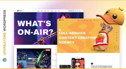 UpCreators – Digital Creators WordPress Theme