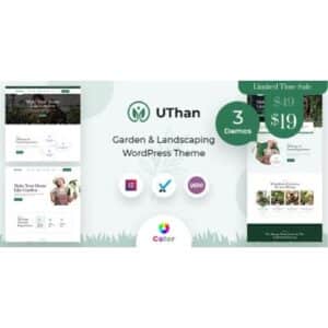 Uthan Landscaping Gardening WordPress theme + RTL