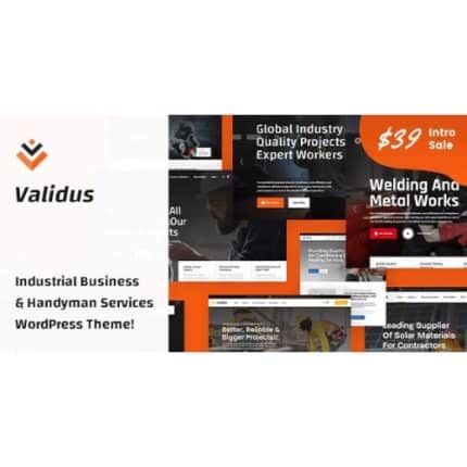 Validus industrial business & handyman services wordpress theme