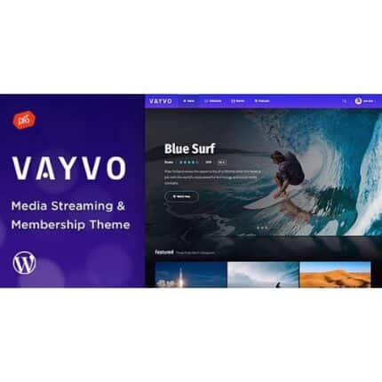 Vayvo - Media Streaming & Membership Theme