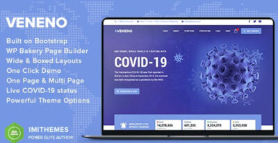 Veneno – Coronavirus Information WordPress Theme
