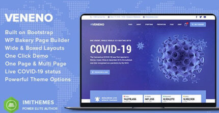 Veneno – Coronavirus Information WordPress Theme
