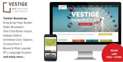 Vestige – Museum Responsive WordPress Theme