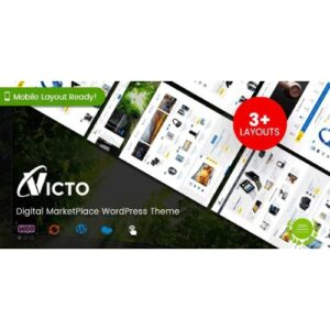 Victo Digital MarketPlace WordPress Theme (Mobile Layouts Included)