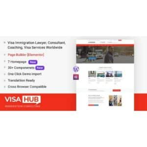 VisaHub Immigration Consulting WordPress Theme