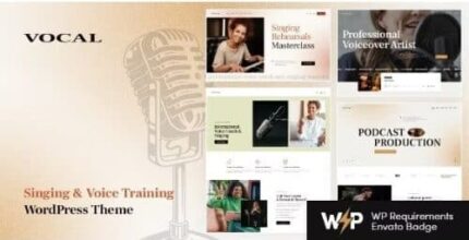 Vocal - Singing & Voice Artist WordPress Theme