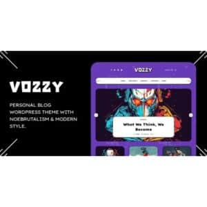 Vozzy Modern & Neobrutalism WordPress Theme