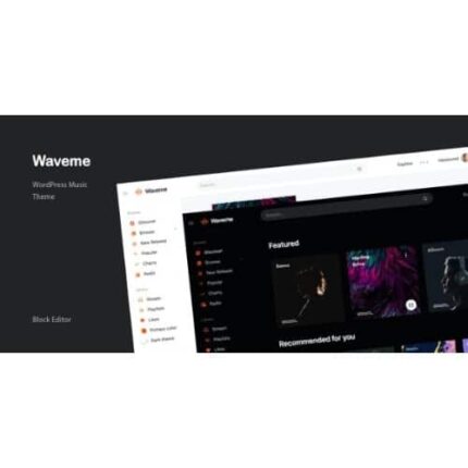 Waveme - Music Platform WordPress Theme